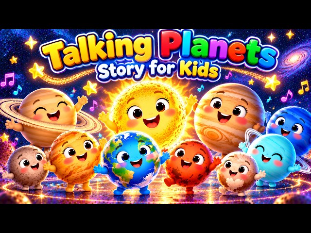 🌎 The Planet Party! 🪐 Talking Planets Story for Kids | Solar System Adventure 🚀