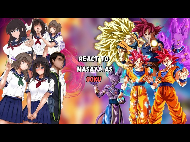 Midareuchi React to Mc as Goku SSJ God |One Short| Dragon Ball Super Beerus |-Gacha React🇺🇸