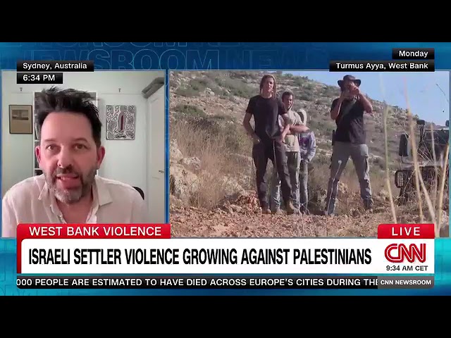 CNN interview on extreme violence in the occupied West Bank