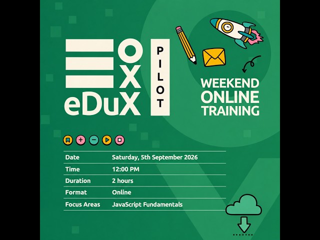 JavaScript Fundamentals: Adding Interactivity to Web Pages | eDuX Pilot Session