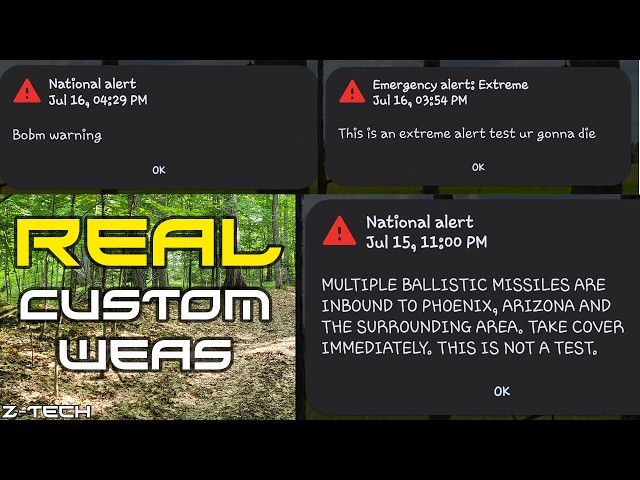 REAL CUSTOM WIRELESS EMERGENCY ALERTS! - New easy method!