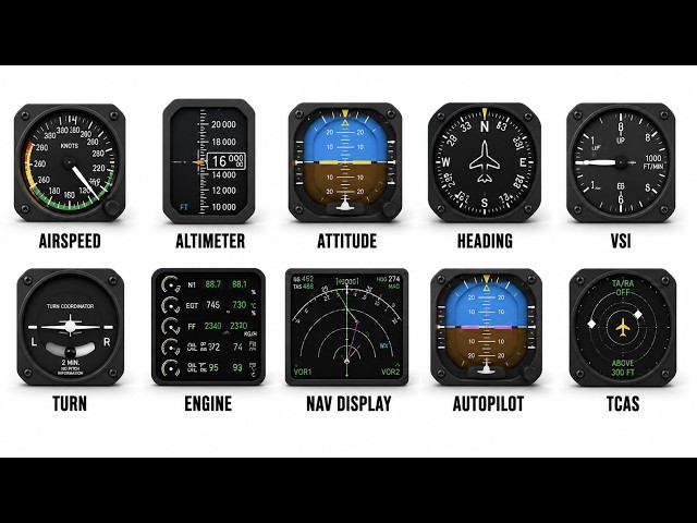 Every Cockpit Instrument Used Explained In 14 Minutes