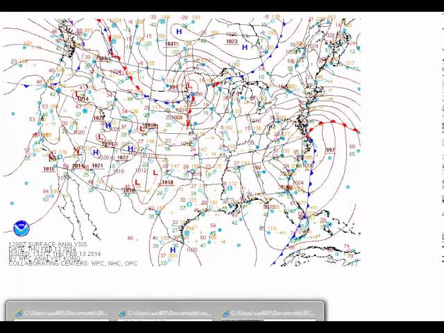 Brief "Tour" of a Low Pressure System