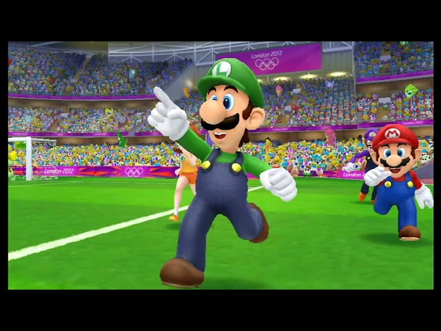 Mario & Sonic at the London 2012 Olympic Games - Football #54 (Team Luigi's Day Out)