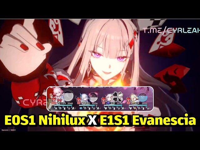 [HSR 4.7 BETA] Nihilux Aeon Aha E0S1, Evanescia E1S1, Yao Guang E0S1, Pearl E0S1 vs Knight 1