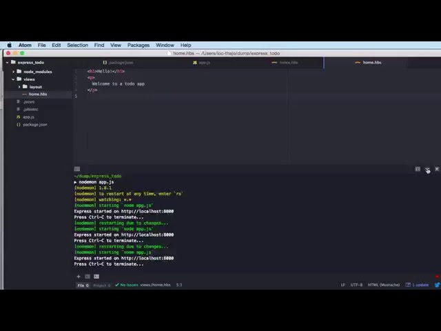 1DV023 - DEMO - First express.js