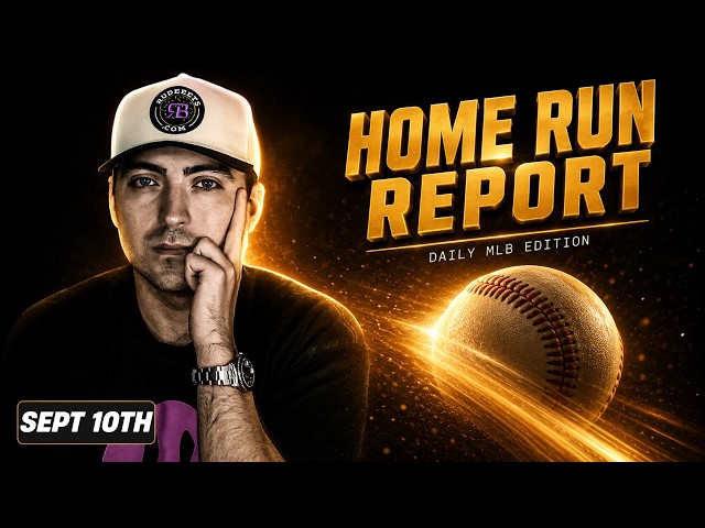 MLB Home Run Picks Today — Thursday 9/10/26 | Rude Bets HR Report