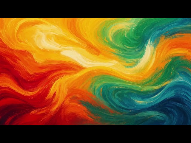 Rainbow Paint Wave Swirl Seamless Loop 4K No Copyright