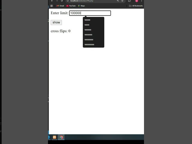 php | Euler project 'cross flips' | CodeLearning