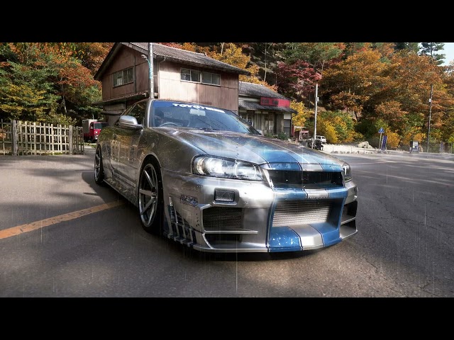 Rainy Skyline R34 GT-R - Forza Horizon 6 4K Wallpaper