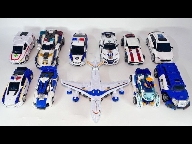 [ K-Bot 변신 ] 경찰차 대 스포츠카: 로봇 변신. Police Car vs Sports Car: Robot Transformation.