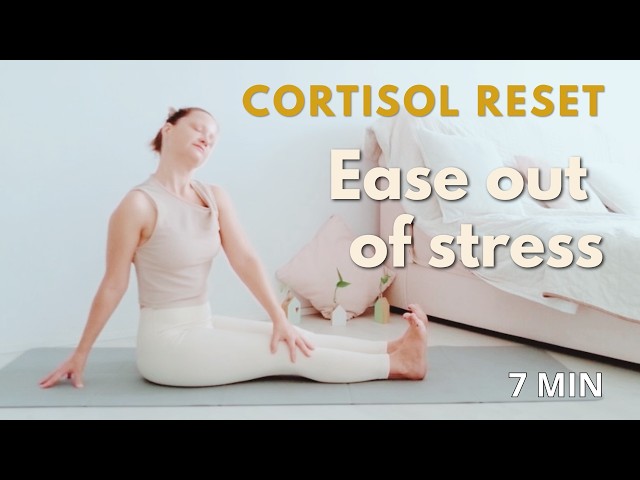SOMATIC PILATES FOR CORTISOL RESET | Neck & Back Tension Release | 7 Min