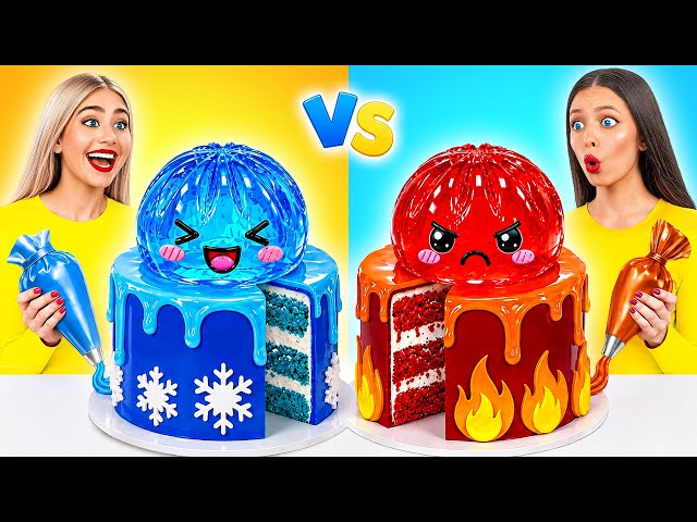 Hot vs Cold Cake Decorating Challenge | Funny Cooking Battle by Multi DO Challenge