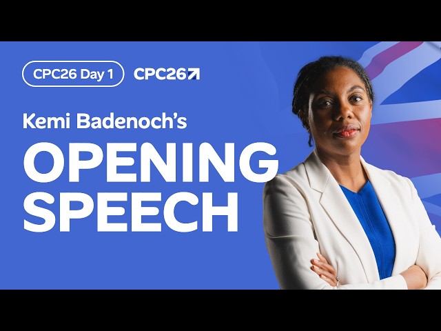 Watch Kemi Badenoch's opening speech to #CPC26 in full.