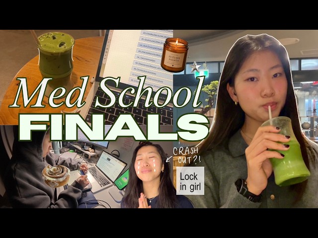 MED SCHOOL FINALS vlog 🍵| final lectures, staying positive, practice exams! 🌸