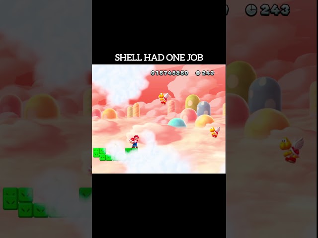Not The Fastest Way, But It Worked 😂 #mario #nintendo #retrogaming