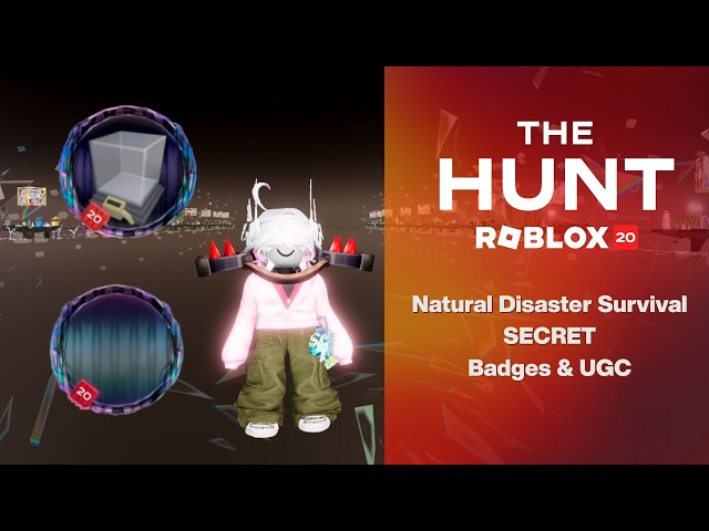 How to Get the SECRET Natural Disaster Survival Badge & UGC — The Hunt: Roblox 20