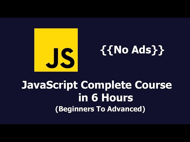 Javascript tutorial for beginners to advanced 2020 (complete Javascript course)