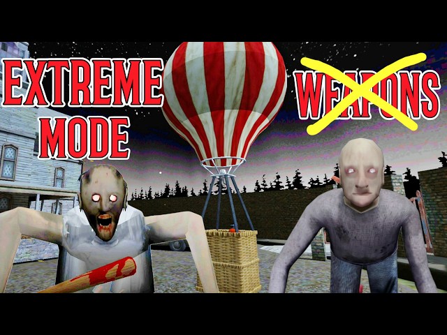 Granny 3 Hot Air Balloon Escape Extreme Mode Without Using Weapons