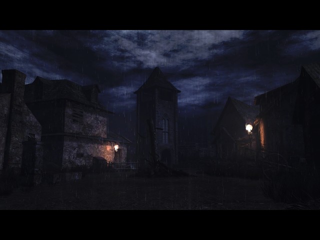 Rainy Night Village Comparison - Resident Evil 4 UHD