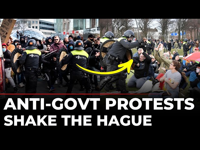 Anti-Govt Protests Netherlands LIVE: Chaotic Scenes As Protesters Clash With Police In The Hague