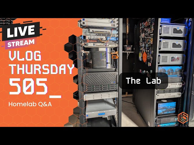 VLOG Thursday 505: My Lab, Self Hosting, UPS Power, & Homelab Q&A