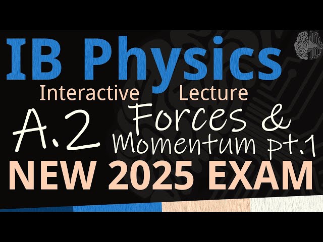 IB Physics A.2 - Forces & Momentum PART 1 [SL/HL] - Interactive Lecture 2025-2033