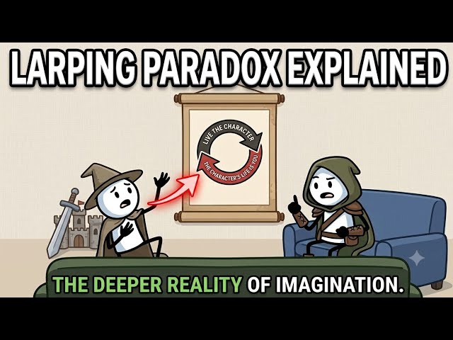 Larping Paradox Explained | Paradox where larper became legit involuntary #larpingparadox #paradox 