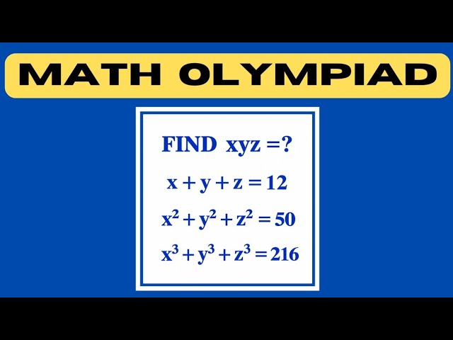 Math Olympiad | Find the Value of xyz = ? |  @Craziest_MindTricks #maths #mathematics #olympiad 