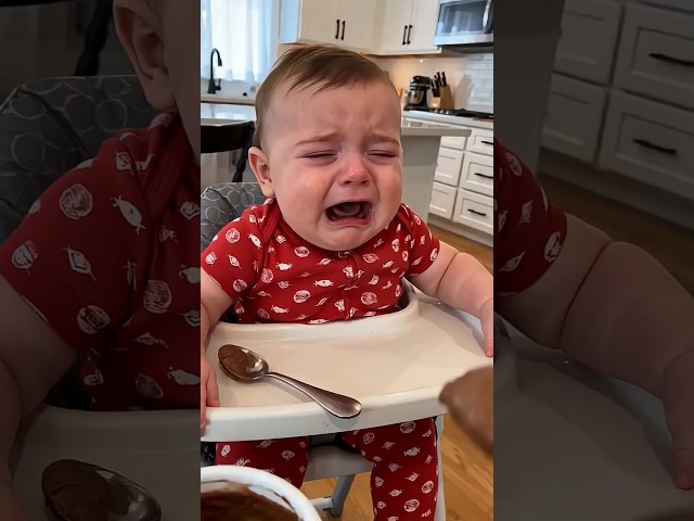 Baby🧑‍🦲's🍒 Dramatic Mealtime Meltdown!#S🤷😅