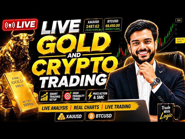 🔴LIVE GOLD TRADING /XAUUSD LIVE /BTCUSDLIVE #crypto #goldtrading #livetrading @Ashutosh_kumar_live