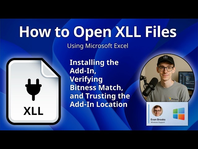 How to Open XLL Files (Excel Add-In)