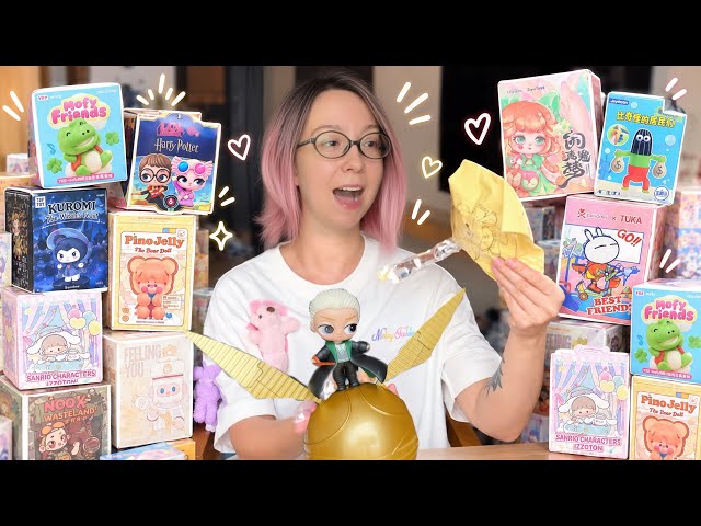 БОЛЬШАЯ РАСПАКОВКА РАНДОМОК FINDING UNICORN, POP MART, AGAN, KUROMI, LOL HARRY POTTER, TOKIDOKI