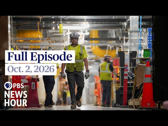 PBS News Hour full episode, Oct. 2, 2026