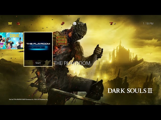 Dark Souls 3 Only Amber Remains Dynamic Theme for PS4 