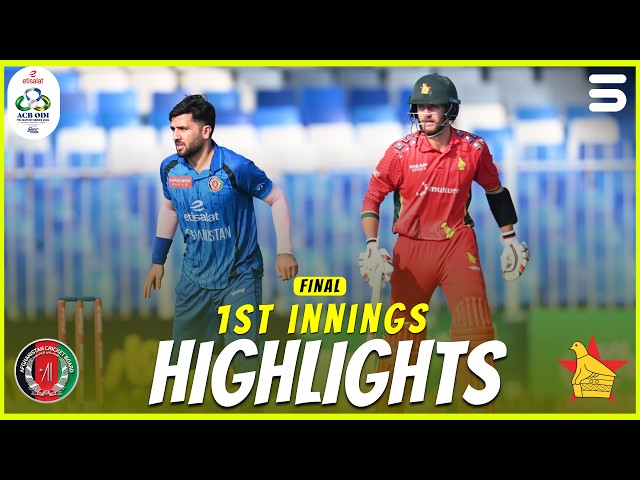 1st Innings Highlights | Afghanistan vs Zimbabwe | Final | Match 4 | ODI Tri-Series 2026 | M9R1K