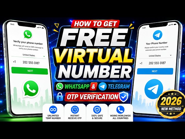 Best Free Virtual Number Apps for WhatsApp & Telegram OTP Verification 2026 (No SIM Needed)