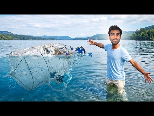 Will a Transparent Submarine Made of Tarpaulin Withstand 30 Feet of Water? Let's Find Out.