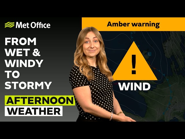 21/10/2026 - Increasingly Wet & Windy - Afternoon Weather Forecast UK - Met Office Weather