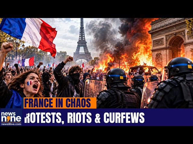 France in Turmoil: Massive Student Protests, Riots and Curfews | Paris | News9