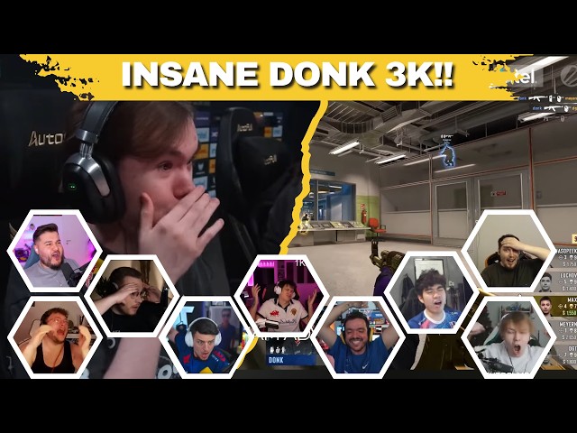 STREAMERS REACT TO INSANE DONK 3K | SPIRIT V 9Z (NUKE) | IEM COLOGNE MAJOR | CS2