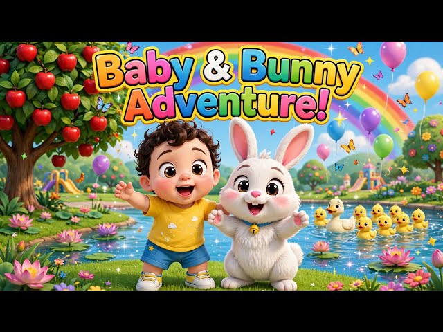 Baby Aur Khargosh Ki Pyari Kahani 🐰🦆 | Hindi Nursery Rhyme | Kids Song  #NurseryRhymes #KidsSong