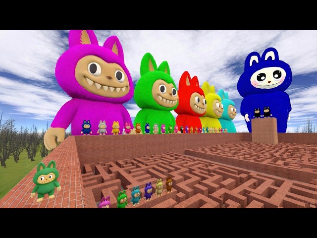 Giant Rainbow Labubu's maze Gmod EP 16