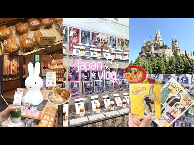 JAPAN VLOG ★ kyoto and nara, anime merch shopping, universal studios, miffy bakery + haul !!