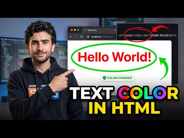 HOW TO MAKE TEXT COLOR IN HTML