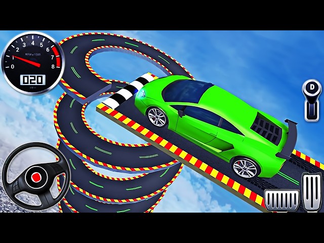 Car Extreme Car Stunt Beam Derby 3D - GT Mega Ramp Car Racing Simulator - Android GamePlay