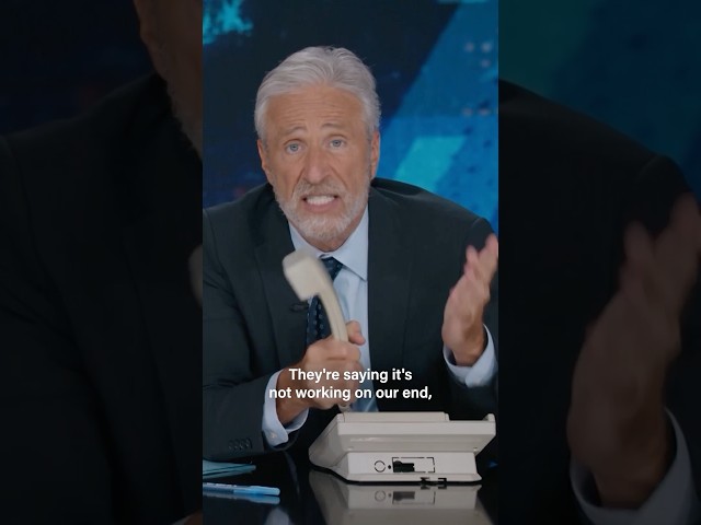 Ukraine lost access to Elon's Starlink satellites, so Jon Stewart called Starlink customer service
