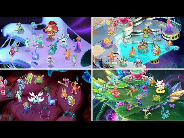 All Ethereal Islet Full Songs - Plasma, Mech, Shadow & Crystal Islet (My Singing Monsters)