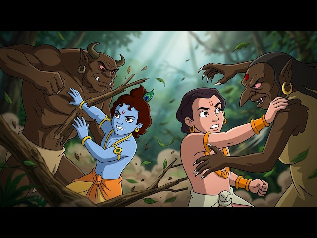 Krishna and Balram | Battle with the Demon! | Cartoon for Kids | Hindi Cartoon