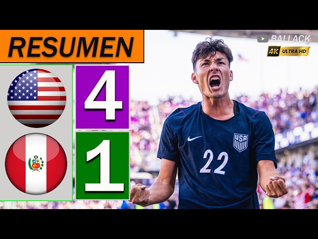 United States vs Peru 4-1 Full Highlights and Goals | 2026 Friendly